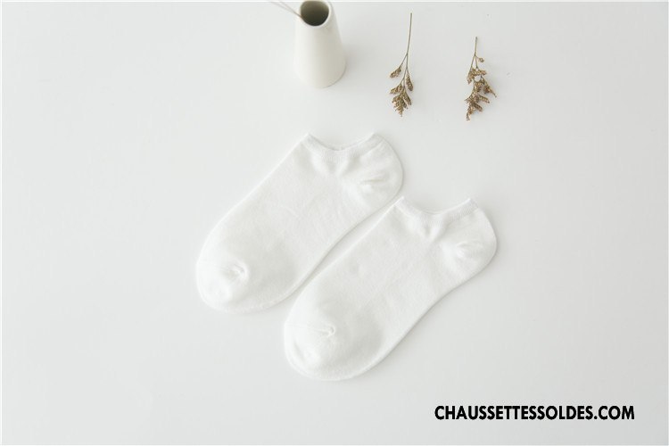 Chaussette Basse Femme Le Nouveau 100% Coton Été Chaussette Basse Coupée Frais Plaine Couleurs De Bonbons Pure Rose