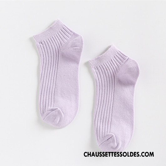 Chaussettes Courtes Femme Dame Tous Les Assortis Art Chaussettes En Coton Rayé Chaussette Courte Couleurs De Bonbons Pure Jaune