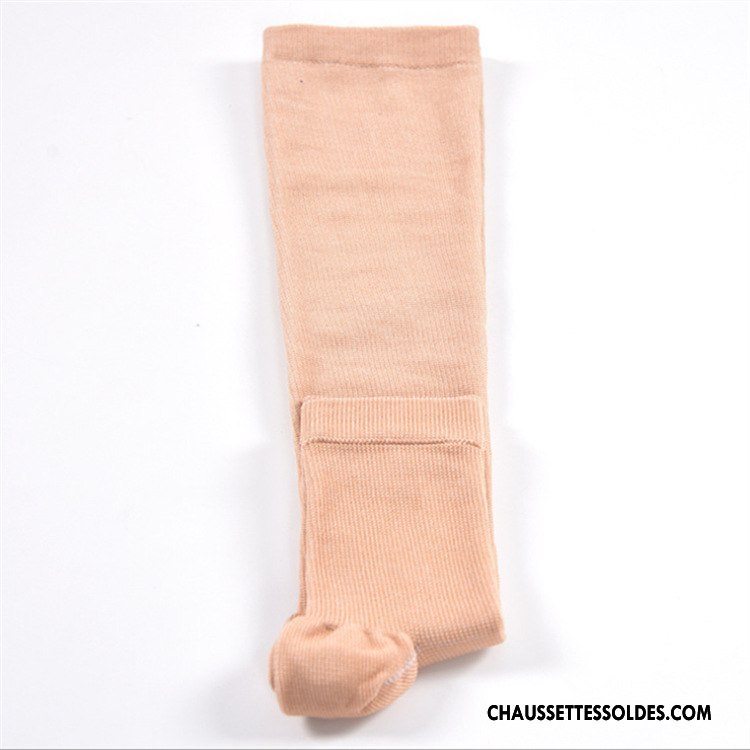 Chaussettes Longues Femme Nylon Multifonctions Mouvement Élasticité Le Nouveau Rose