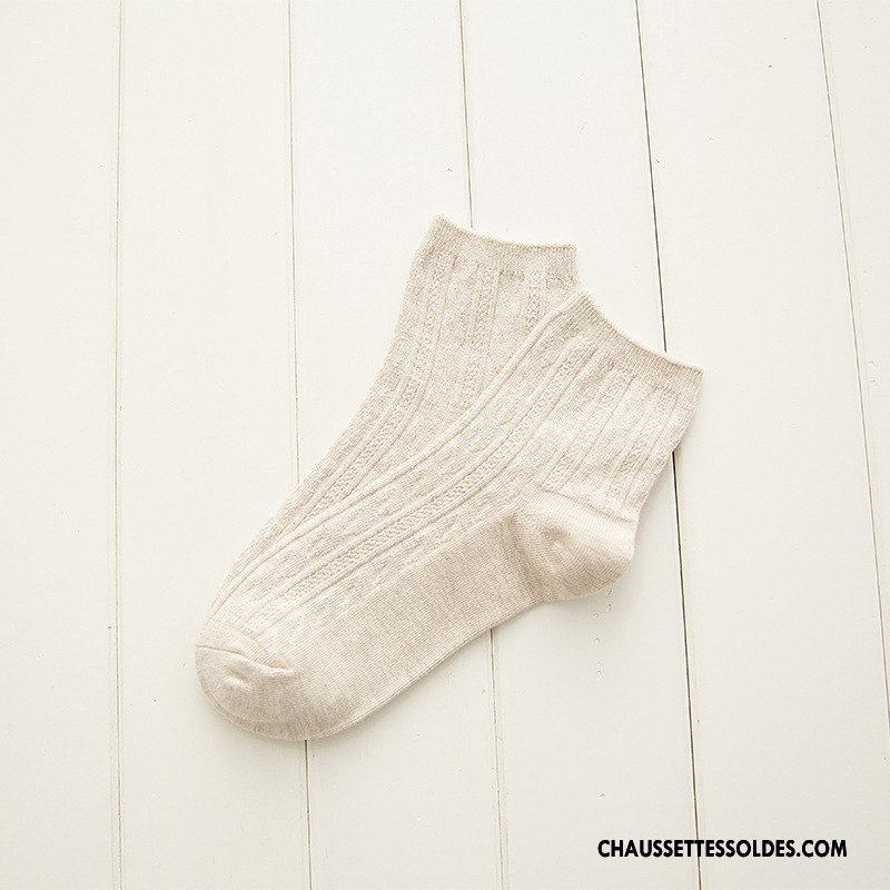 Chaussettes Mi Hautes Femme 100% Coton Milieu Nouvelles Arrivées Pure Rose