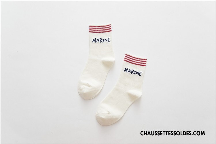 Chaussettes Mi Hautes Femme Milieu Tous Les Assortis Chaussettes En Coton L'automne Hiver Nouvelles Arrivées Rouge